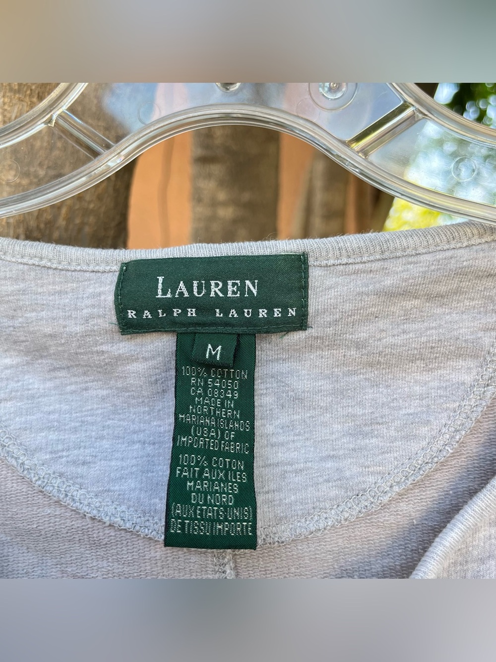 Vintage Lauren Ralph Lauren Grey Thin Cardigan . - Picture 5 of 7